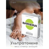 Ультратонкие презервативы Bariera Ultra Thin - 3 шт. - Bariera - купить с доставкой в Благовещенске