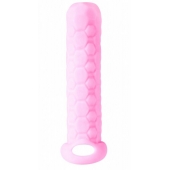 Розовый фаллоудлинитель Homme Long - 13,5 см. - Lola Games - в Благовещенске купить с доставкой