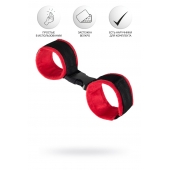 Красно-черные велюровые оковы Anonymo - ToyFa - купить с доставкой в Благовещенске