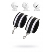 Серебристо-черные наручники Anonymo - ToyFa - купить с доставкой в Благовещенске