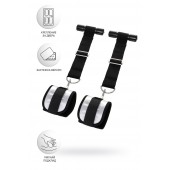 Черно-серебристые фиксаторы для рук на дверь Anonymo - ToyFa - купить с доставкой в Благовещенске