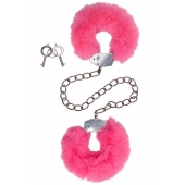 Металлические оковы с розовым мехом - Le Frivole - купить с доставкой в Благовещенске