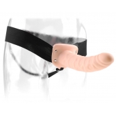 Полый страпон 8  Hollow Strap-On телесного цвета - 19 см. - Pipedream - купить с доставкой в Благовещенске