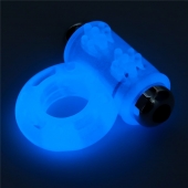 Голубое, светящееся в темноте эрекционное виброкольцо Lumino Play Vibrating Penis Ring - Lovetoy - в Благовещенске купить с доставкой