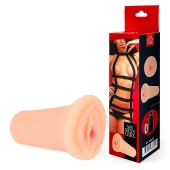 Реалистичный мастурбатор-вагина телесного цвета с вибрацией - Bior toys - в Благовещенске купить с доставкой