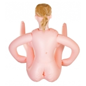 Надувная секс-кукла с реалистичной головой и поднятыми ножками - ToyFa - в Благовещенске купить с доставкой