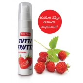 Гель-смазка Tutti-frutti с земляничным вкусом - 30 гр. - Биоритм - купить с доставкой в Благовещенске