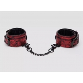 Красно-черные наручники Reversible Faux Leather Wrist Cuffs - Fifty Shades of Grey - купить с доставкой в Благовещенске