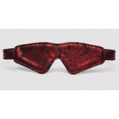 Двусторонняя красно-черная маска на глаза Reversible Faux Leather Blindfold - Fifty Shades of Grey - купить с доставкой в Благовещенске
