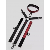 Ошейник с наручниками Reversible Faux Leather Collar and Wrist - Fifty Shades of Grey - купить с доставкой в Благовещенске