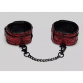 Красно-черные оковы Reversible Faux Leather Ankle Cuffs - Fifty Shades of Grey - купить с доставкой в Благовещенске