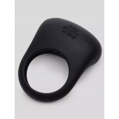 Черное эрекционное виброкольцо Sensation Rechargeable Vibrating Love Ring - Fifty Shades of Grey - в Благовещенске купить с доставкой