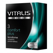Контурные презервативы VITALIS PREMIUM comfort plus - 3 шт. - Vitalis - купить с доставкой в Благовещенске