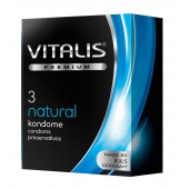 Классические презервативы VITALIS PREMIUM natural - 3 шт. - Vitalis - купить с доставкой в Благовещенске