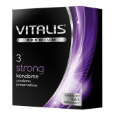 Презервативы с утолщенной стенкой VITALIS PREMIUM strong - 3 шт. - Vitalis - купить с доставкой в Благовещенске