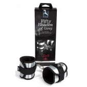 Серо-черные наручники Totally His - Fifty Shades of Grey - купить с доставкой в Благовещенске