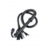 Длинный кожаный кнут с хлопушками на конце - ToyFa - купить с доставкой в Благовещенске