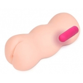 Телесный вибромастурбатор-анус TONGGGO 2 Auto - KOKOS - в Благовещенске купить с доставкой
