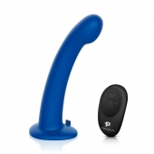 Синяя насадка Remote Control P-Spot G-Spot с черными трусиками - 20 см. - Pegasus - купить с доставкой в Благовещенске