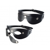 Черная кожаная маска  Новичок - Sitabella - купить с доставкой в Благовещенске