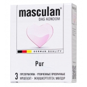 Супертонкие презервативы Masculan Pur - 3 шт. - Masculan - купить с доставкой в Благовещенске