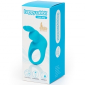 Голубое эрекционное виброкольцо Happy Rabbit Rechargeable Rabbit Cock Ring - Happy Rabbit - в Благовещенске купить с доставкой