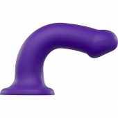 Фиолетовый фаллоимитатор-насадка Strap-On-Me Dildo Dual Density size L - 19 см. - Strap-on-me - купить с доставкой в Благовещенске