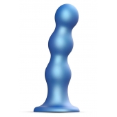 Голубая насадка Strap-On-Me Dildo Plug Balls size S - Strap-on-me - купить с доставкой в Благовещенске