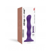 Фиолетовая насадка Strap-On-Me Dildo Geisha Balls size XL - Strap-on-me - купить с доставкой в Благовещенске