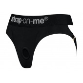 Черные трусики для насадок Heroine Lingerie Harness - size M - Strap-on-me - купить с доставкой в Благовещенске