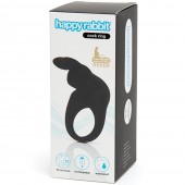 Черное эрекционное виброкольцо Happy Rabbit Rechargeable Rabbit Cock Ring - Happy Rabbit - в Благовещенске купить с доставкой