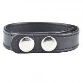 Кольцо на пенис SNAP COCK RING из искусственной кожи на клепках - BlueLine - в Благовещенске купить с доставкой