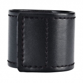 Хомут-утяжка для мошонки из искусственной кожи на липучке VELCRO BALL STRETCHER- 4 см. - BlueLine - в Благовещенске купить с доставкой