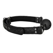 Черный кляп-шарик BALL GAG DIAMOND - Dream Toys - купить с доставкой в Благовещенске