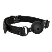 Черный кляп-шарик BALL GAG DIAMOND - Dream Toys - купить с доставкой в Благовещенске