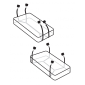 Фиксаторы для кровати WRAPAROUND MATTRESS RESTRAIN - Pipedream - купить с доставкой в Благовещенске