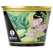 Массажная свеча Exotic Green Tea с ароматом зелёного чая - 170 мл. - Shunga - купить с доставкой в Благовещенске