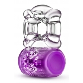 Фиолетовое эрекционное виброкольцо Pleaser Rechargeable C-Ring - Blush Novelties - в Благовещенске купить с доставкой