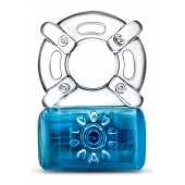 Синее эрекционное виброкольцо One Night Stand Vibrating C-Ring - Blush Novelties - в Благовещенске купить с доставкой