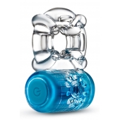 Синее эрекционное виброкольцо One Night Stand Vibrating C-Ring - Blush Novelties - в Благовещенске купить с доставкой