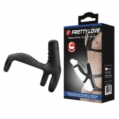 Черная вибронасадка на пенис Vibrating Penis Sling - Baile - в Благовещенске купить с доставкой
