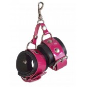 Розово-черный брелок  Наручники - Sitabella - купить с доставкой в Благовещенске