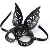 Черная ажурная маска  Зайка  с ушками - Crazy Handmade - купить с доставкой в Благовещенске