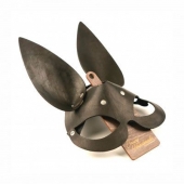 Черная гладкая маска  Зайка  с длинными ушками - Crazy Handmade - купить с доставкой в Благовещенске