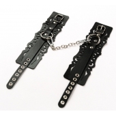 Узорчатые кожаные оковы с регулируемыми ремешками - Crazy Handmade - купить с доставкой в Благовещенске