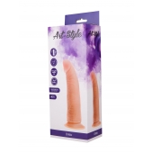 Фаллоимитатор на присоске ART-Style с загнутой головкой - 19,5 см. - Art-Style