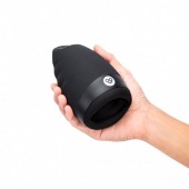 Черный вибромастурбатор для мужчин с подогревом - Pink Vibe - в Благовещенске купить с доставкой