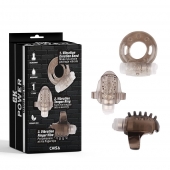 Набор из 3 дымчатых эрекционных колец с вибрацией Teasers Ring Kit - Chisa - в Благовещенске купить с доставкой