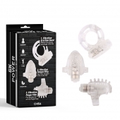 Набор из 3 прозрачных эрекционных колец с вибрацией Teasers Ring Kit - Chisa - в Благовещенске купить с доставкой