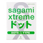 Презерватив Sagami Xtreme Type-E с точками - 1 шт. - Sagami - купить с доставкой в Благовещенске